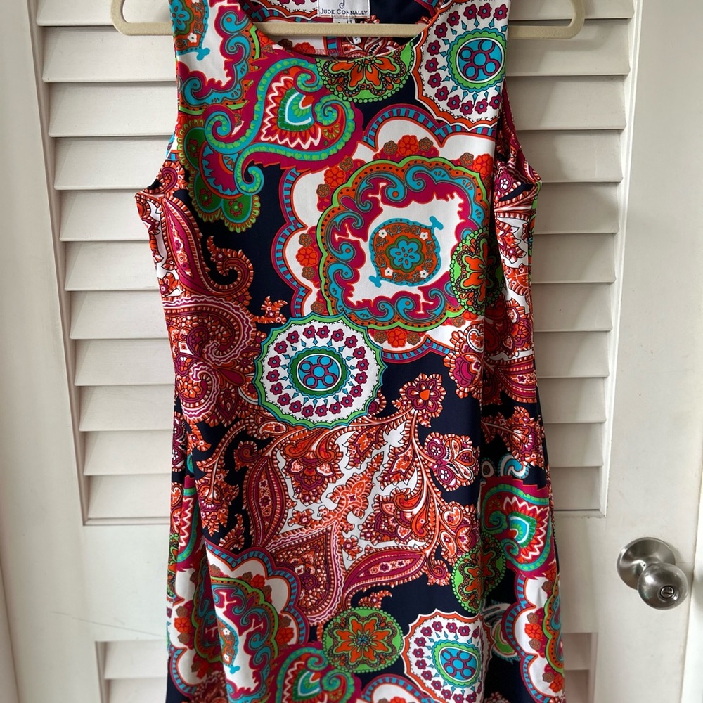 Jude Connally Multicolor Paisley Mini Dress